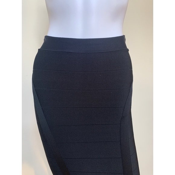 Bebe black bandage solid bandage midi skirt, NWT, XS - Picture 6 of 16